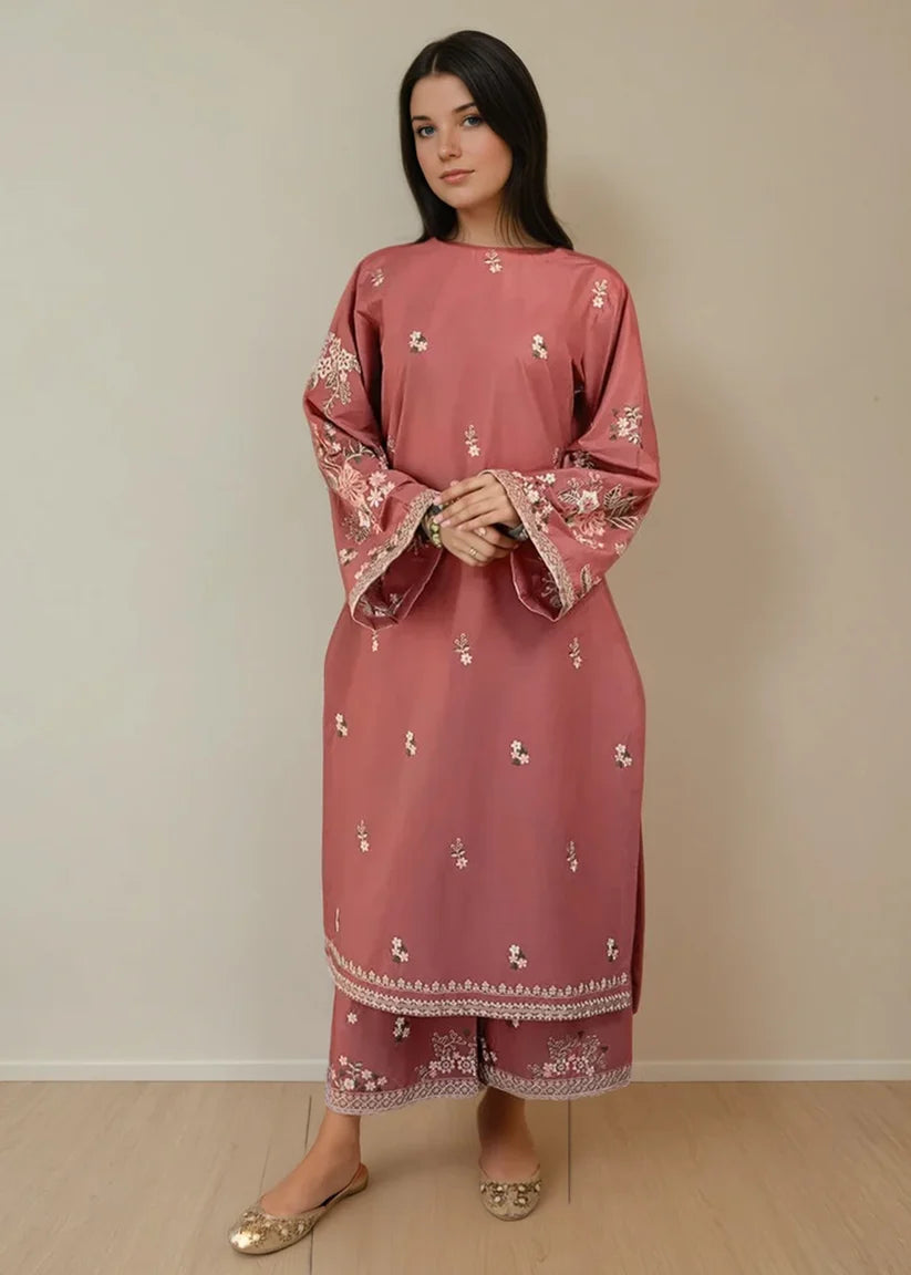 Cyra Embroidered 2Pc Suit