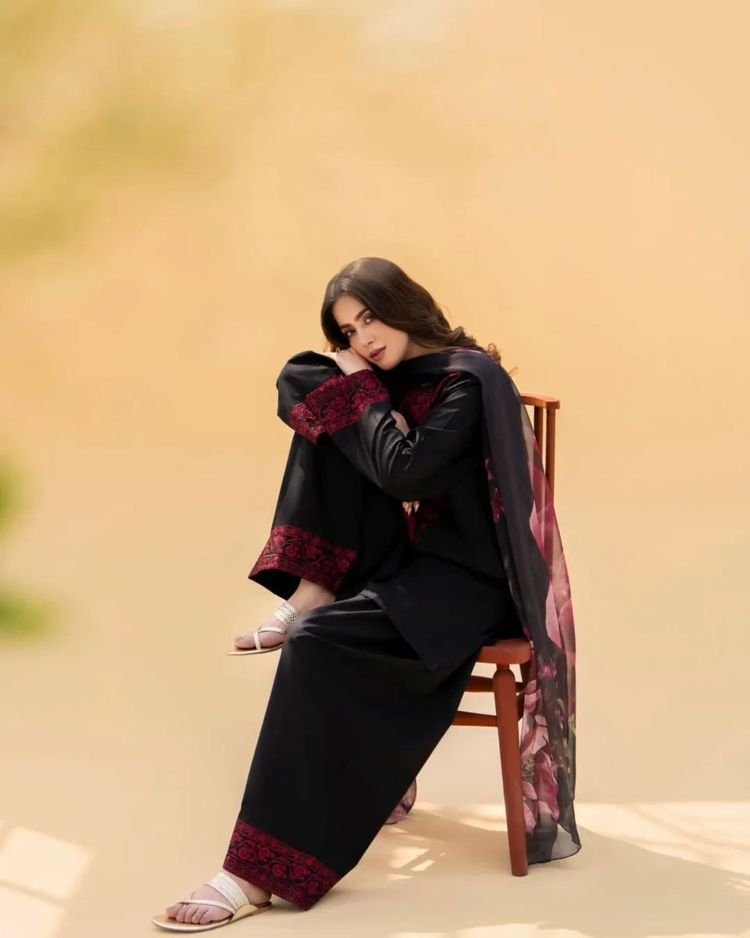 Elegant Digital Lawn Embroidered 3Pc Suit