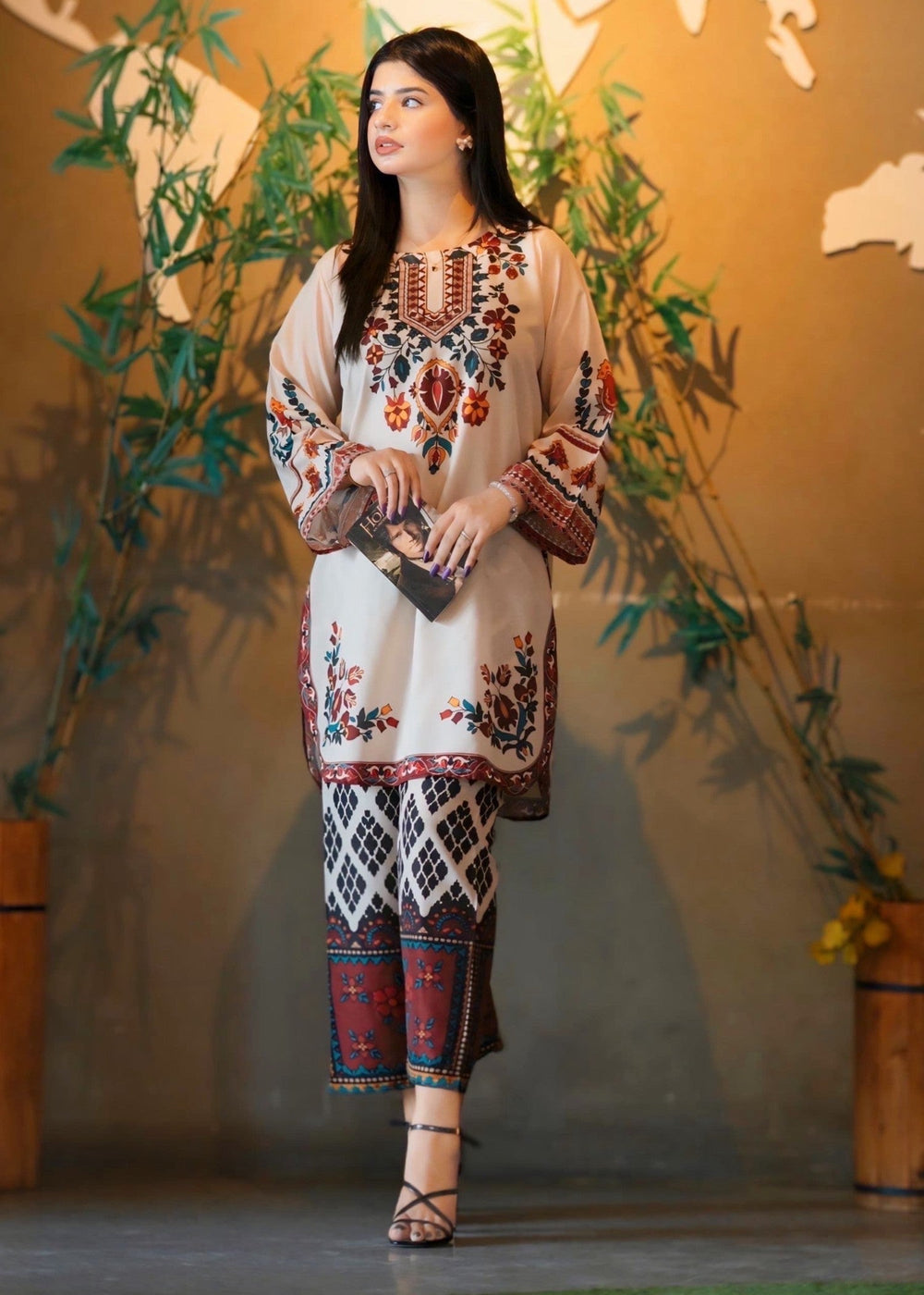 Poly Lawn 2Pc Co-Ord Set