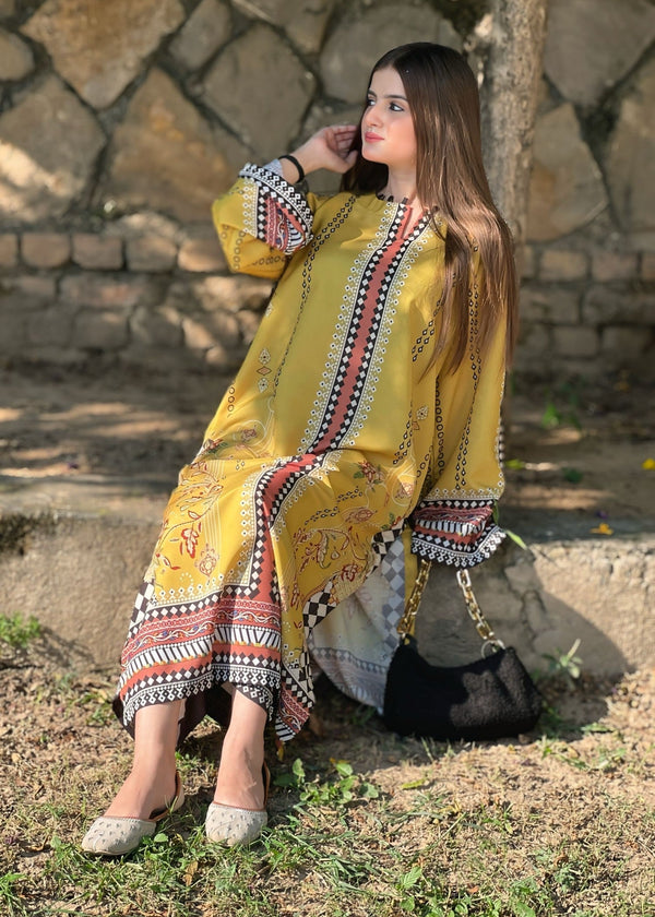 Digital Printed 2Pc Dress