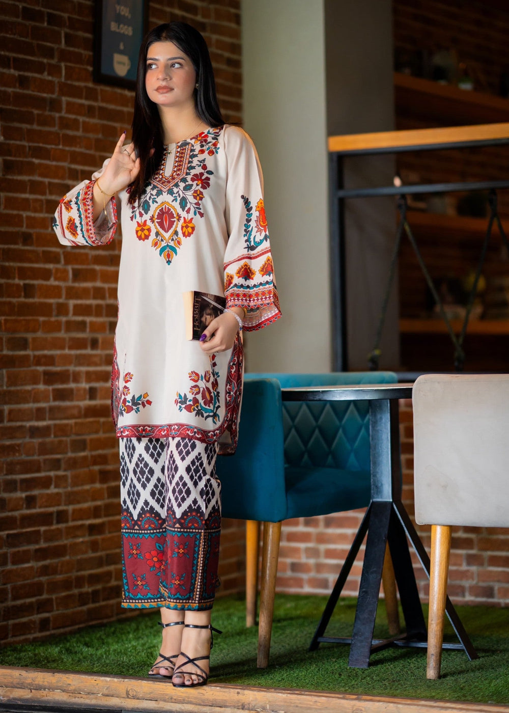 Poly Lawn 2Pc Co-Ord Set