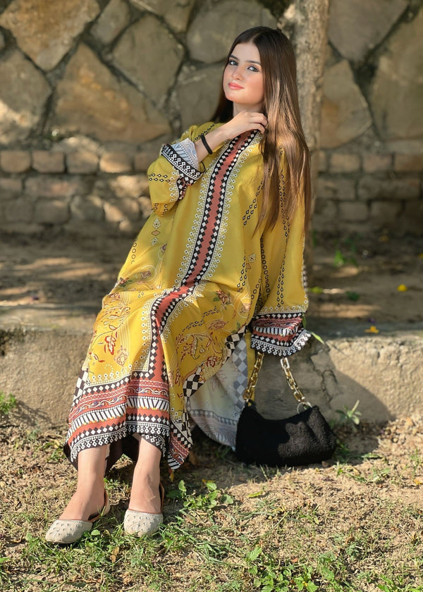 Digital Printed 2Pc Dress